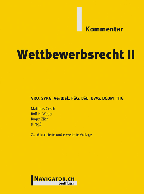 Wettbewerbsrecht II Cover